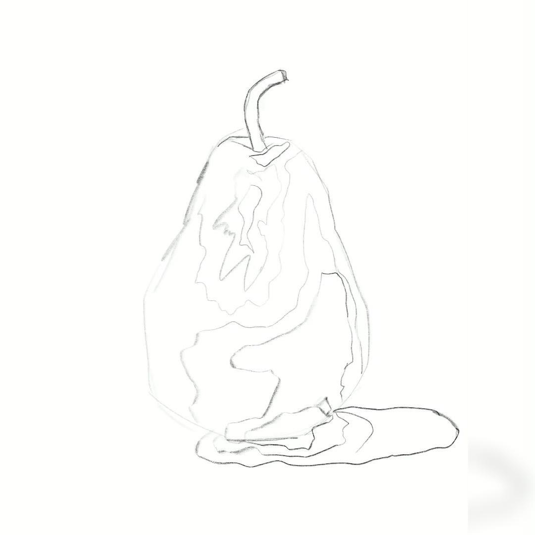 Creative Value Study Pear