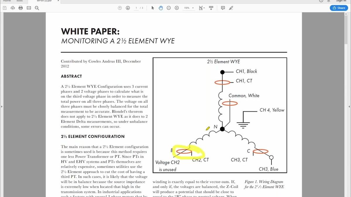 Ask a Pro: Monitoring a 2½ Element Wye