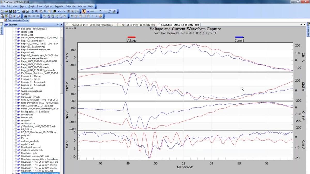 Preview Video: Ring Frequency, PF, and CF from Waveform Capture