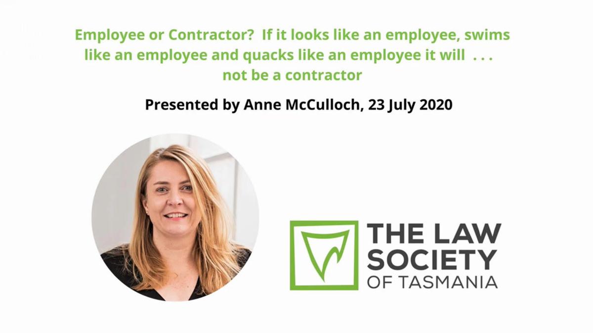 Employee or Contractor?  If It Looks Like an Employee, Swims Like an Employee and Quacks Like an Employee It Will  . . .  Not Be a Contractor