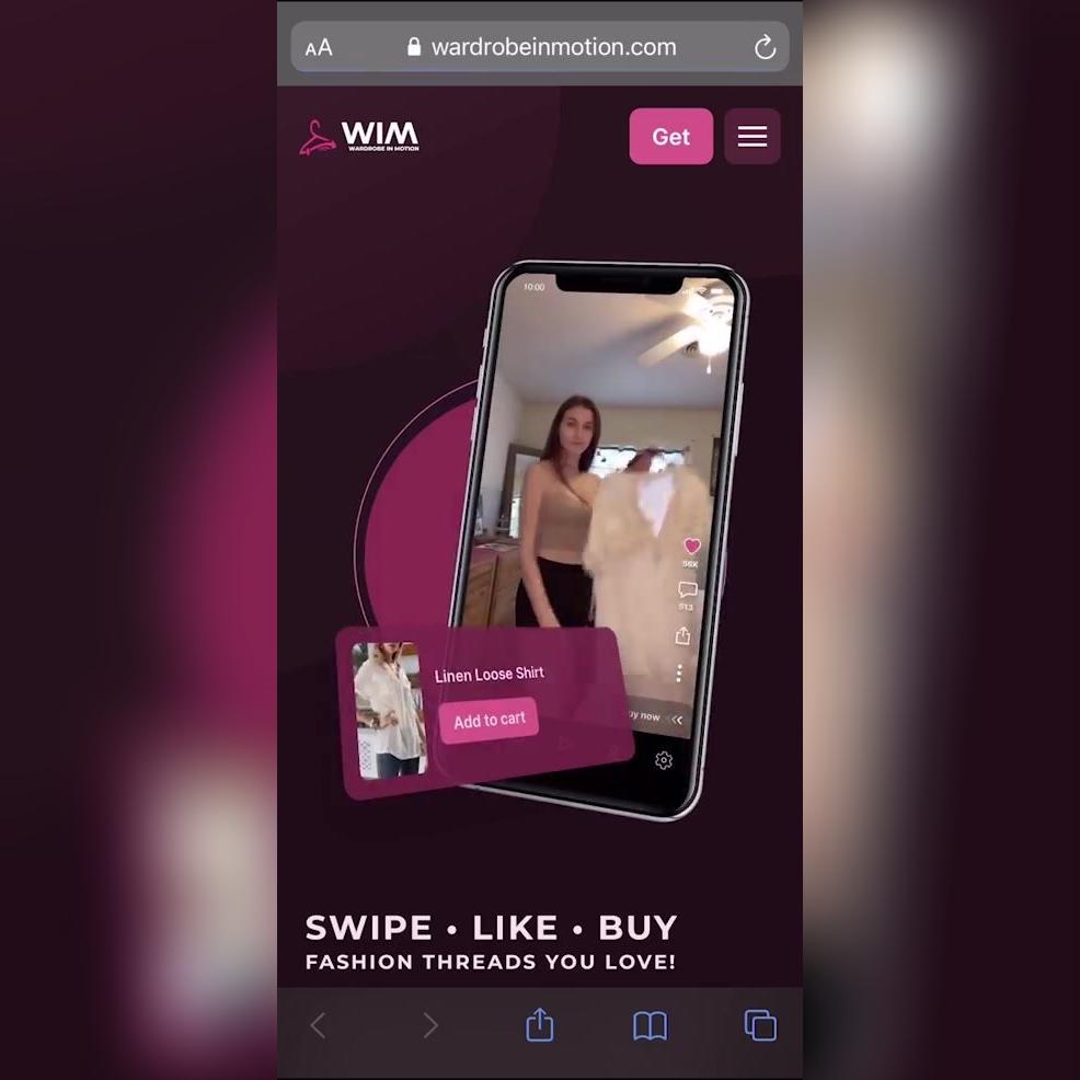 Wardrobe In Motion (WIM) App Intro Mobile