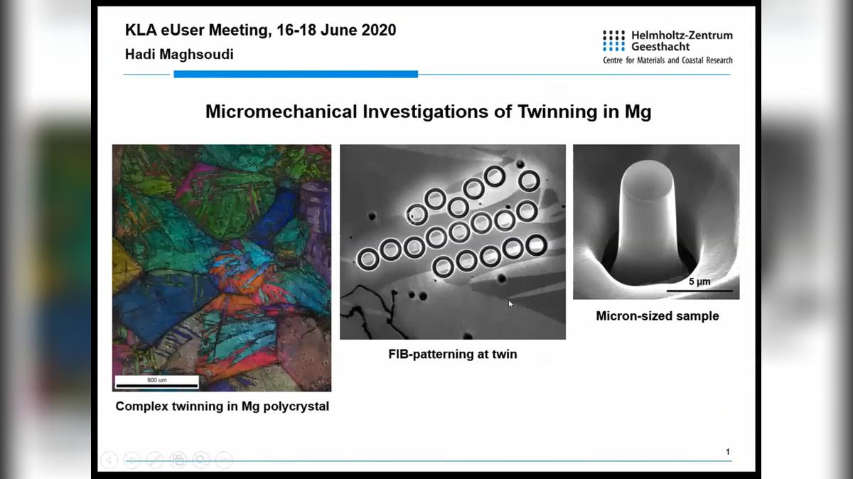 Mohammadhadi Maghsoudi: Micromechanical Investigation of twinning in Mg and Mg alloys