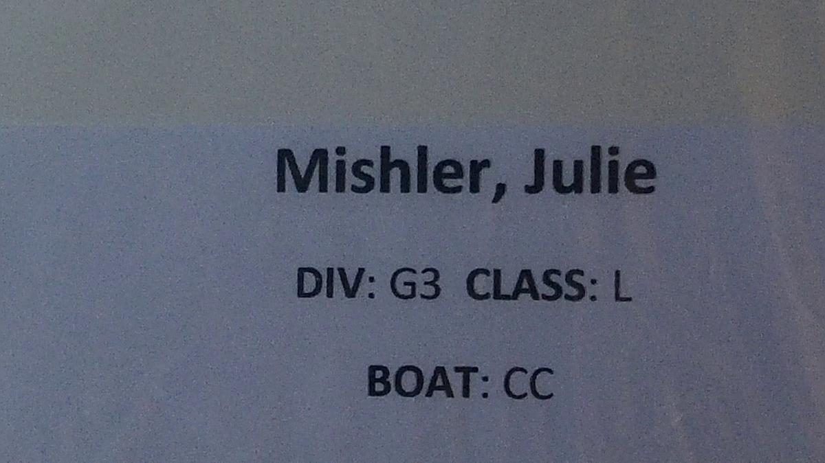 Julie Mishler G3 Round 1 Pass 2