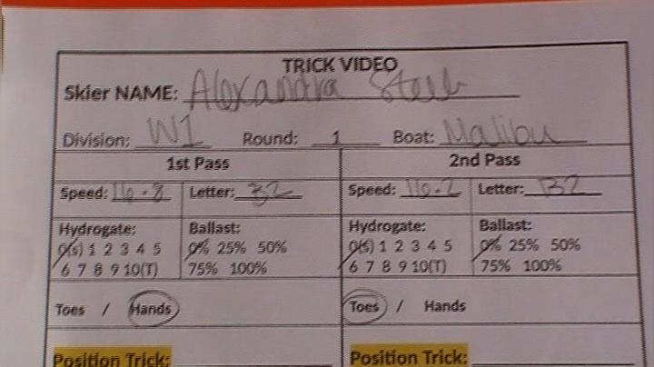 Alexandra Steele W1 Round 1 Pass 1