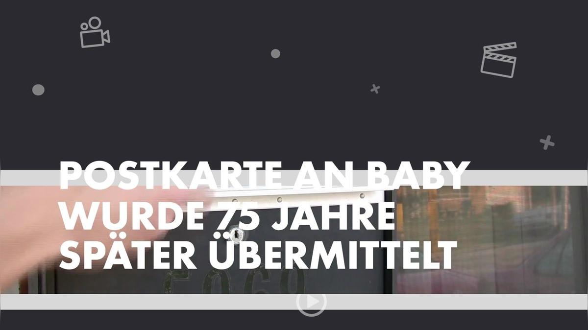 Postkarte an Baby wurde 75 Jahre später übermittelt