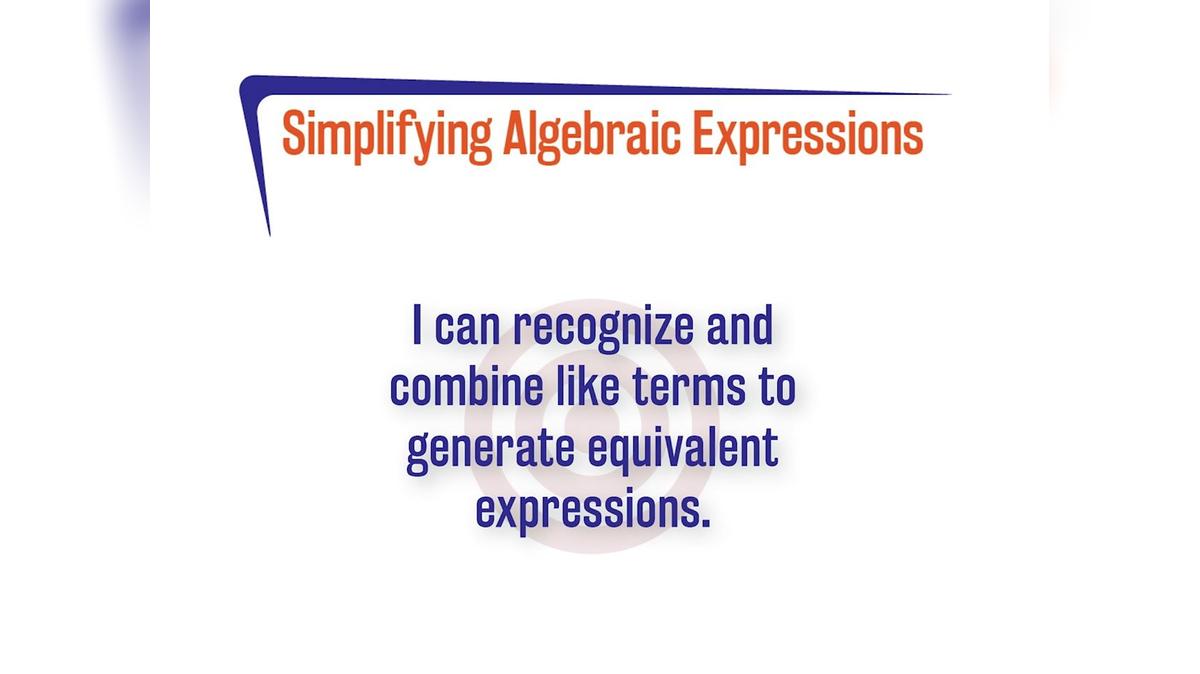FL 1A.8.5 Algebraic Expressions