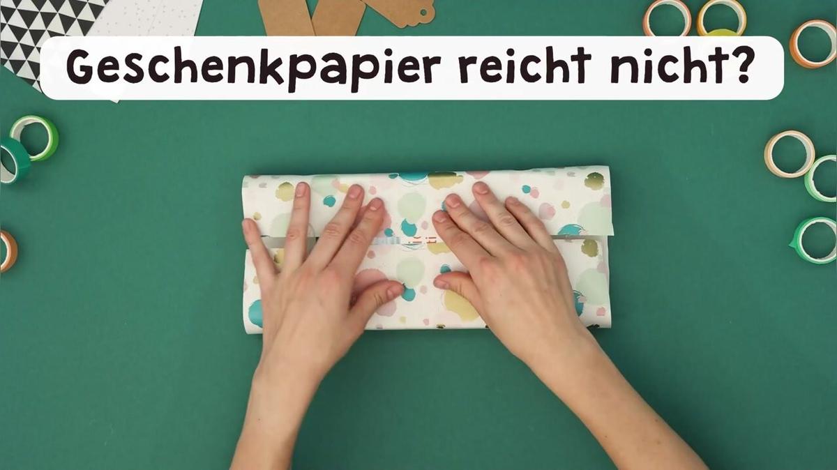 Geschenkpapier reicht nicht: Was tun?