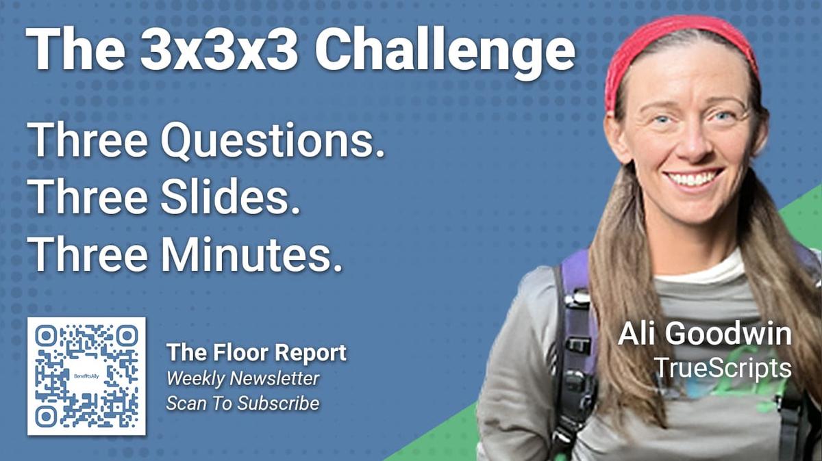 TrueScripts - 3x3x3 Challenge with Ali Goodwin