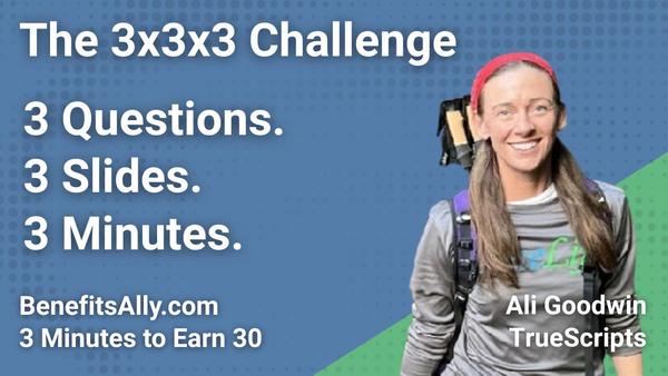 TrueScripts - 3x3x3 Challenge with Ali Goodwin