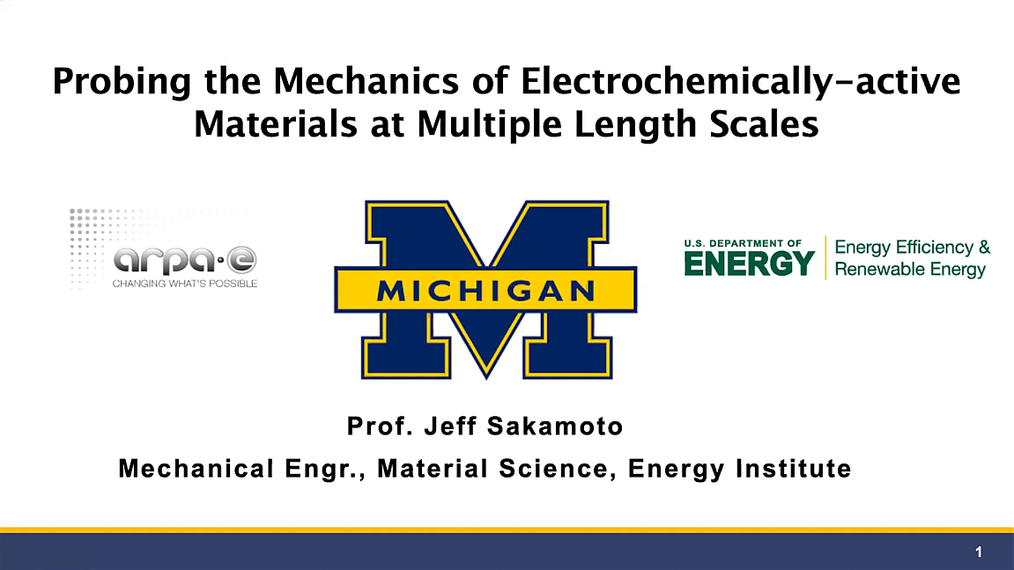 Battery Materials Technology Symposium: Probing the Mechanics of Electrochemically-active Materials at Multiple Length Scales