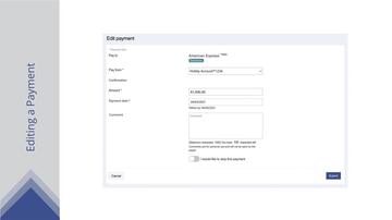 Editing or Cancelling a Pending Payment