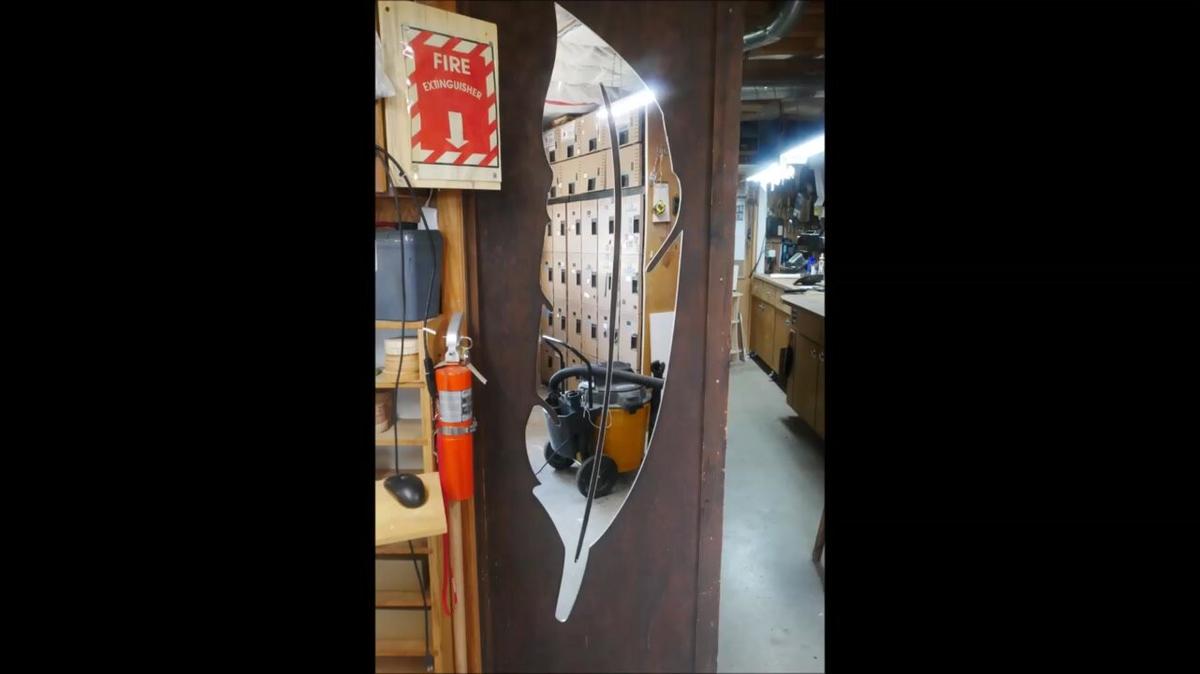design a mirror from a feather profile