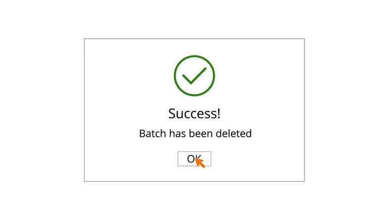 FBOB11 - Editing or Deleting a Batch