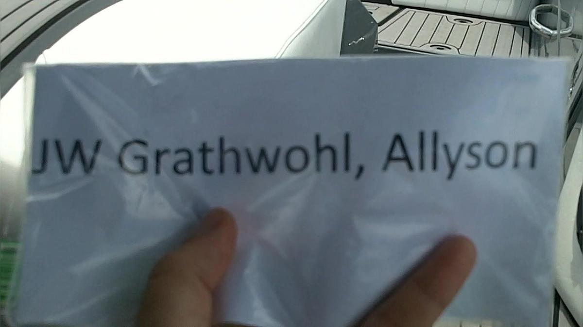 Allyson Grathwohl JW Round 1 Pass 2