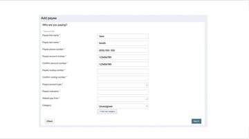 BPIP02 - Adding a Person Payee