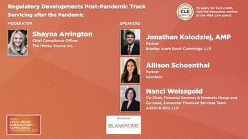 Tuesday Track 3: Regulatory Development Servicing After the Pandemic