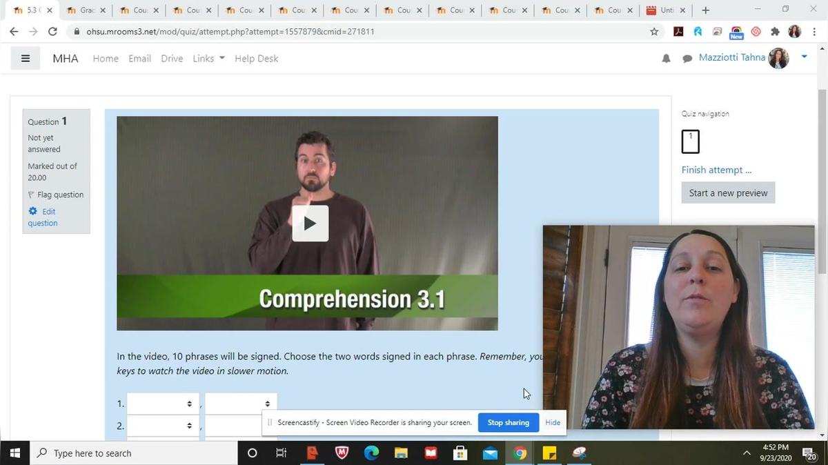 ASL 1 Q1 W5 Vocabulary Comprehension Quiz Review.mp4