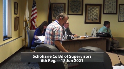 Schoharie Co Bd of Supervisors 6th Reg -- 18 Jun 2021