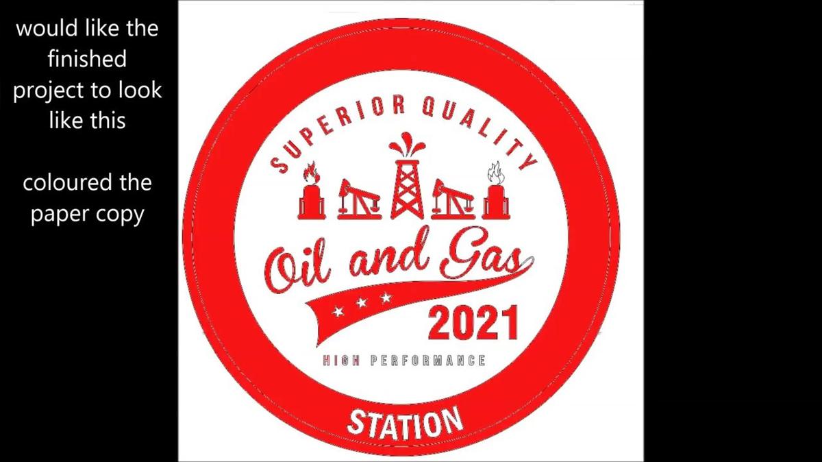 the making of a vintage oil gas sign in vinyl