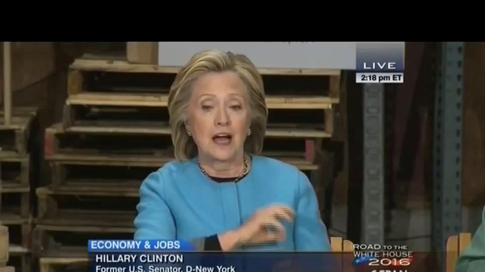 Hillary Clinton concerned about small business growth