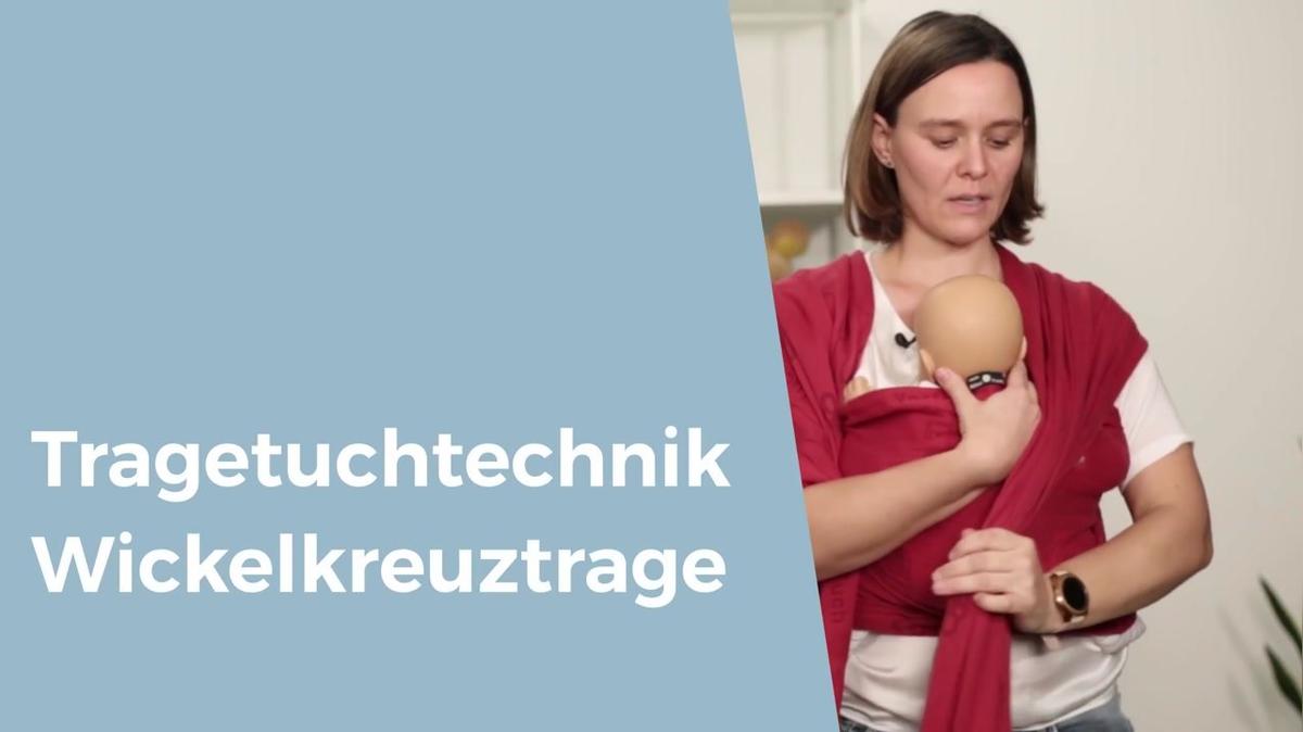Tragetuchtechnik: Wickelkreuztrage