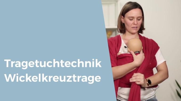 Tragetuchtechnik: Wickelkreuztrage