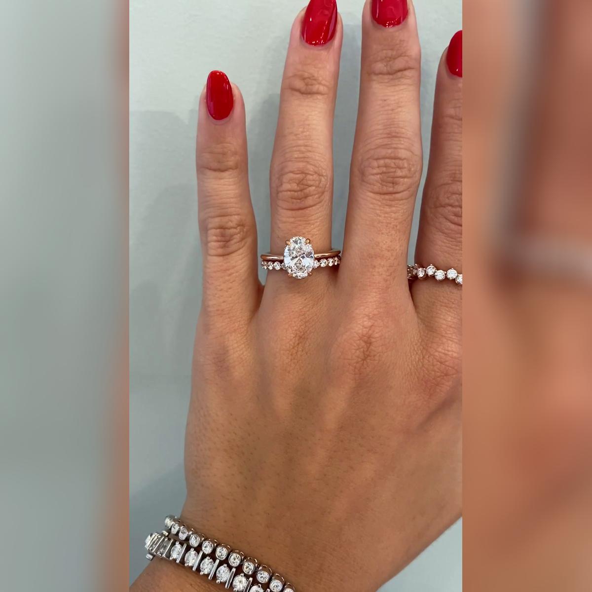Isabella - Oval Wedding Band Pairings