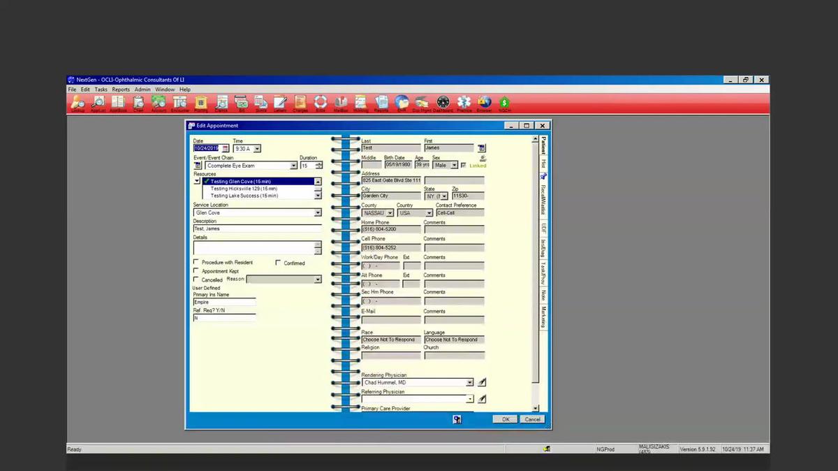 Tasks and Worklog- Next Gen, Practice Management