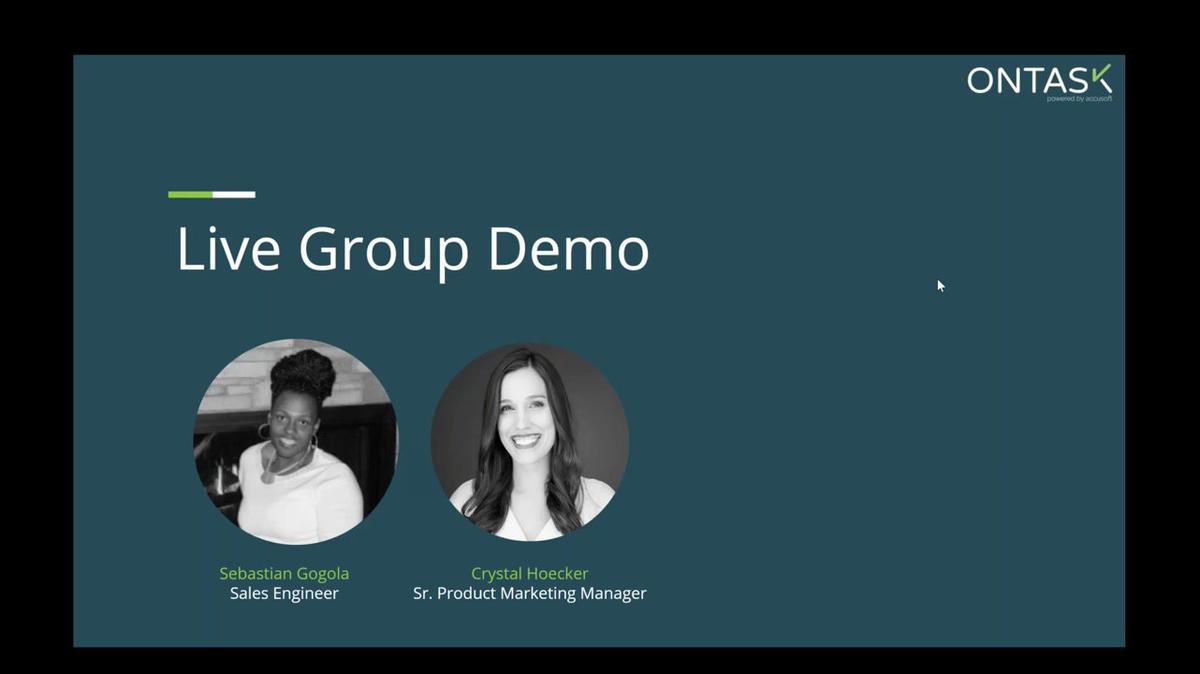 OnTask Live Group Demo - 12.9.2020