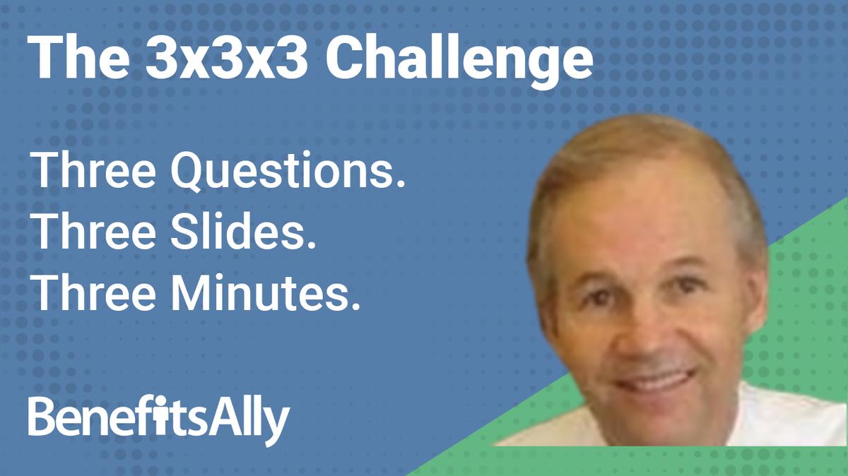 MedEncentive - 3x3x3 Challenge with Jeff Greene