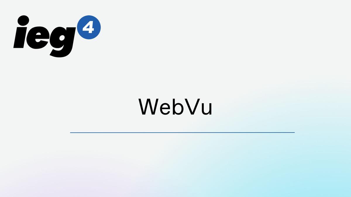 WebVu Drupal Components