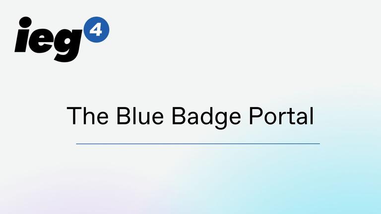 Blue Badge  - The Blue Badge Portal