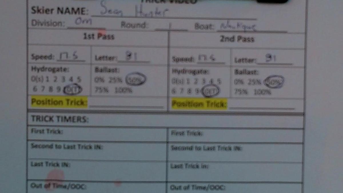 Sean Hunter OM Round 1 Pass 1