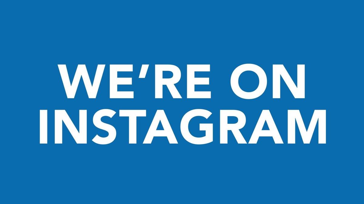 We&#39;re on Instagram