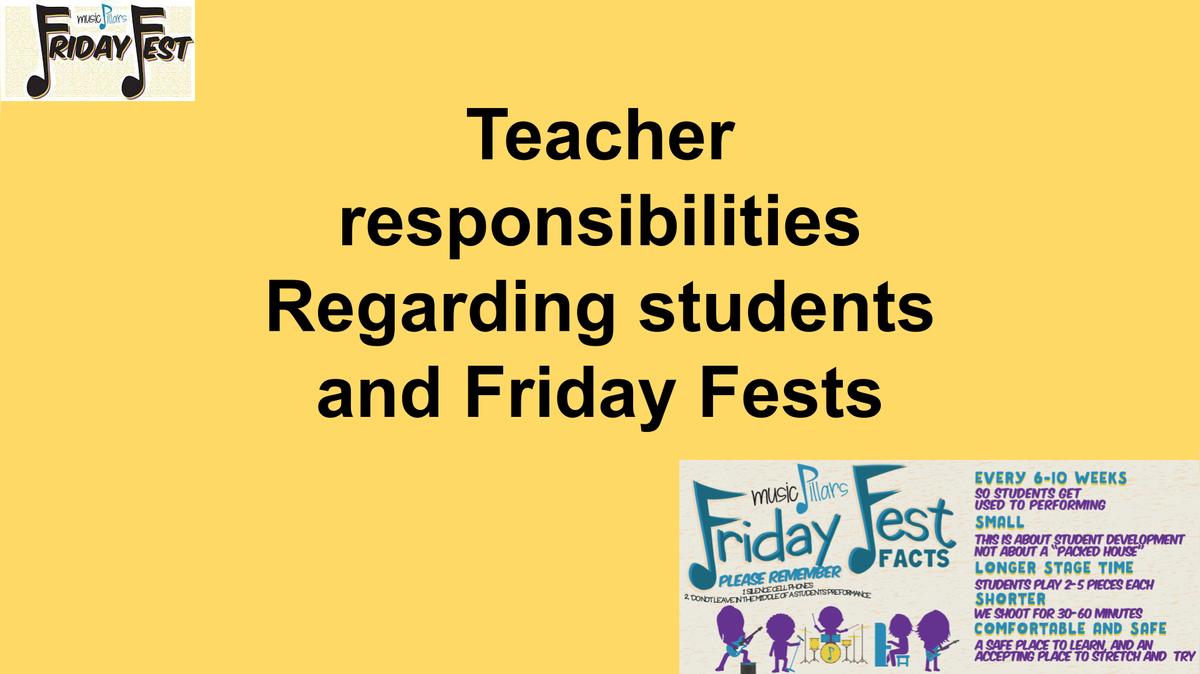 Friday Fest Scheduling