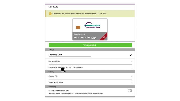 Manage Cards