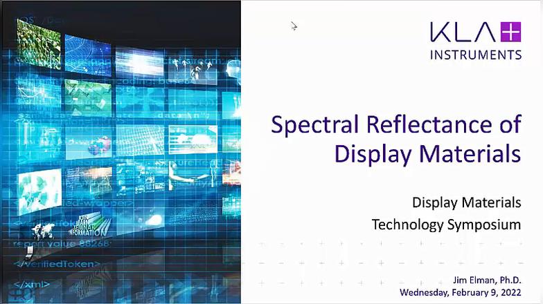 Display Technology Symposium: Spectral Reflectance of Display Materials