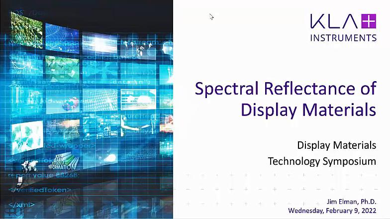 Display Technology Symposium: Spectral Reflectance of Display Materials