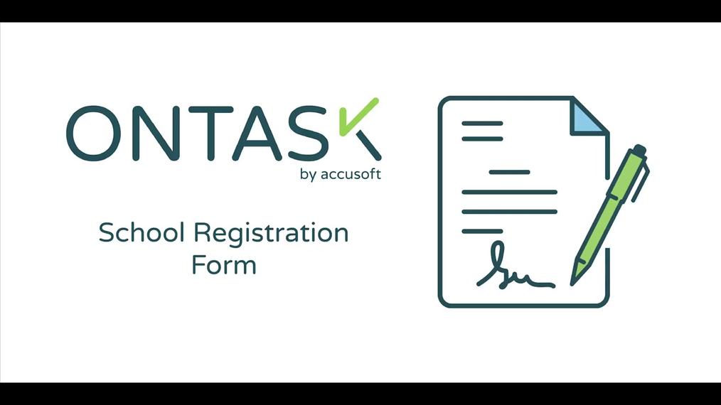 School Registration Form Template