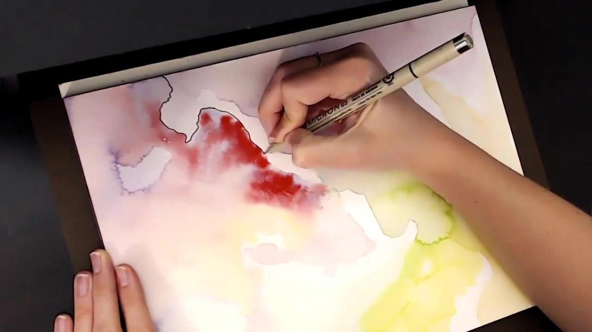 Abstract Watercolor Doodles