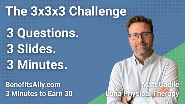 Luna Physical Therapy - 3x3x3 Challenge with Matt Cadile
