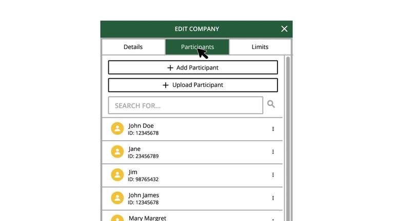 Creating &amp; Managing a Participant