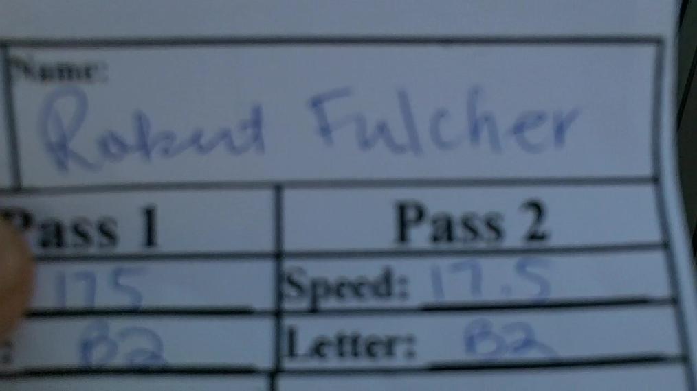Robert Fulcher M7 Round 1 Pass 2