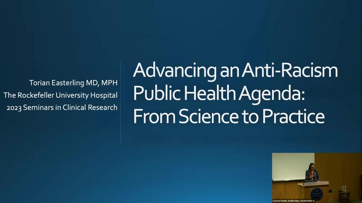 Advancing an Anti-Racism Public Health Agenda: From Science to Practice