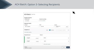 Creating an ACH Batch