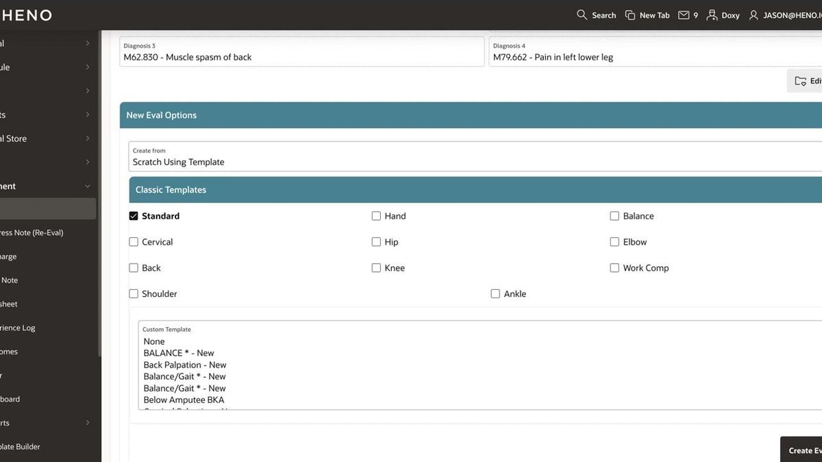 HENO Documentation Templates