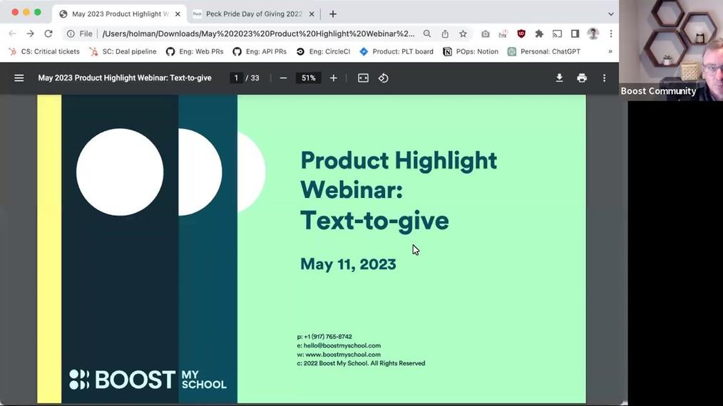 2023 May Product Highlight Webinar - Text to Give