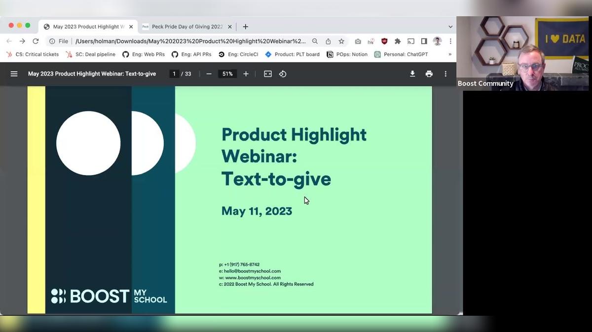 2023 May Product Highlight Webinar - Text to Give