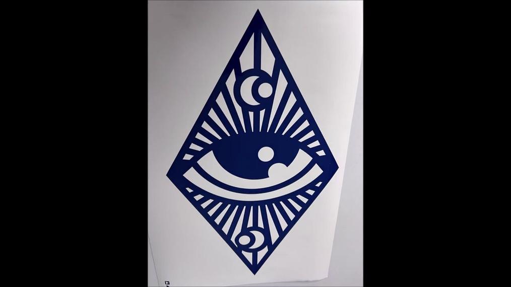 watchfull eye digitized and cut from vinyl
