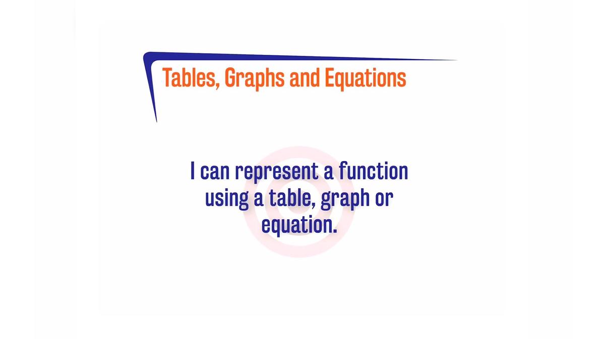 FLSP A.2.3 Tables, Graphs and Equations